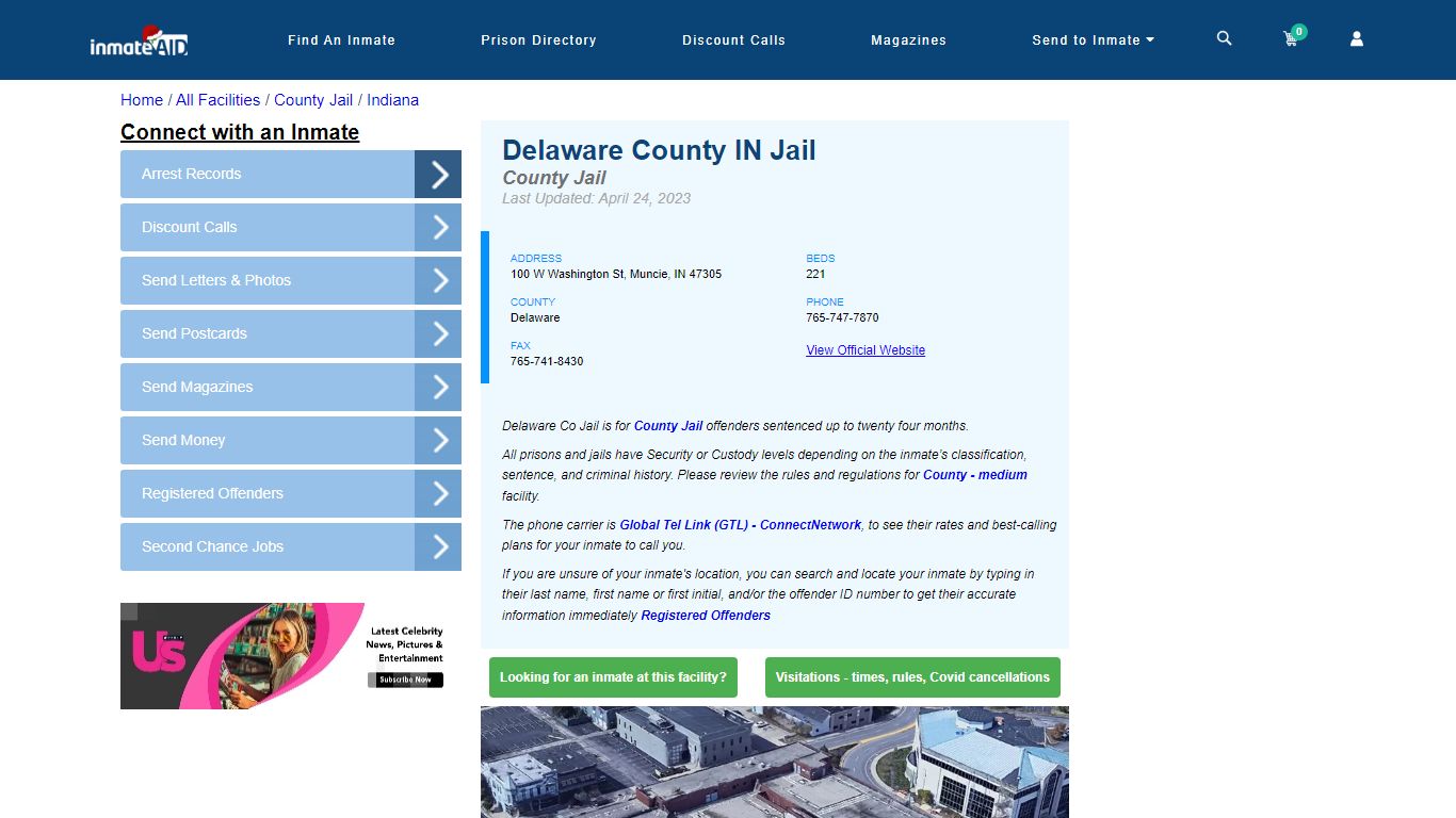 Delaware County IN Jail - Inmate Locator - Muncie, IN